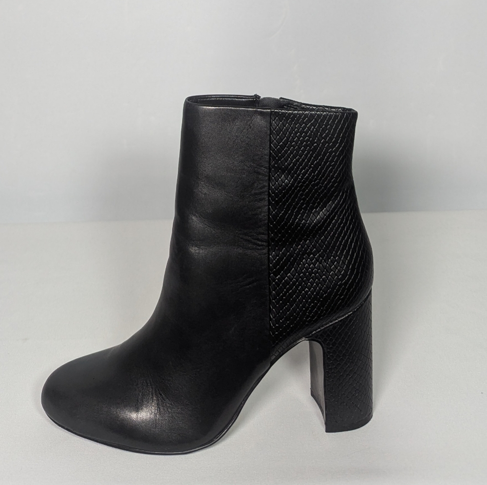 NEW ALDO Womens Priraveth Leather Ankle Boot sz 8 black